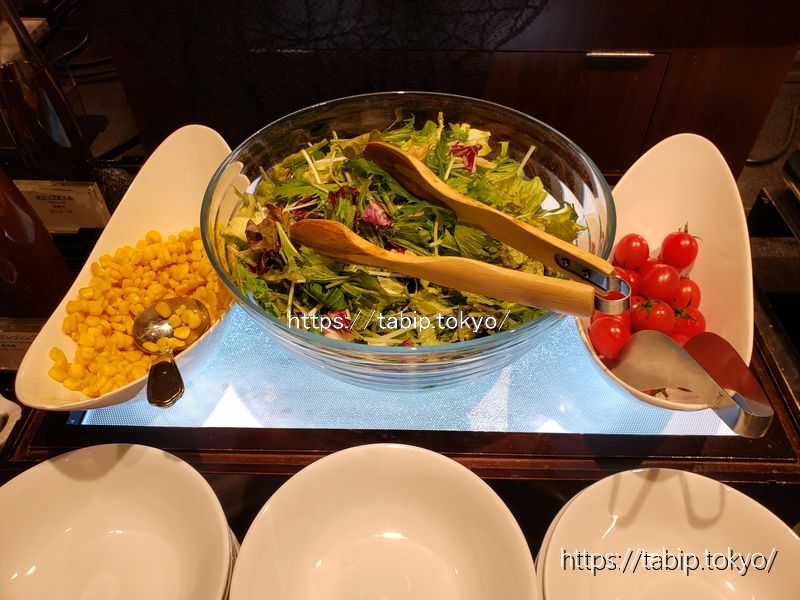 クインテッサホテル大阪ベイの朝食の生野菜