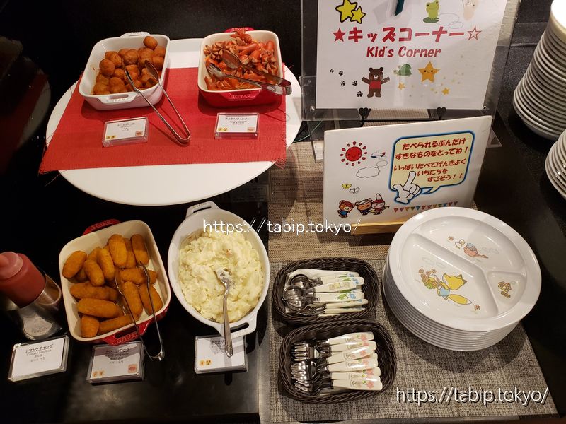 クインテッサホテル大阪ベイのお子様用朝食