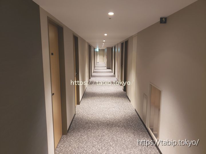 ホテルインターゲート広島の客室廊下