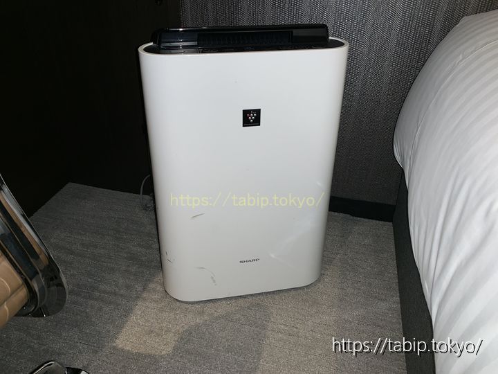 ホテルヴィスキオ大阪の加湿機能付き空気清浄機