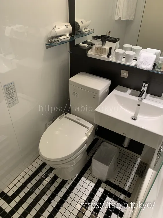 ホテルグランヴィア広島のグランヴィアダブルのトイレ