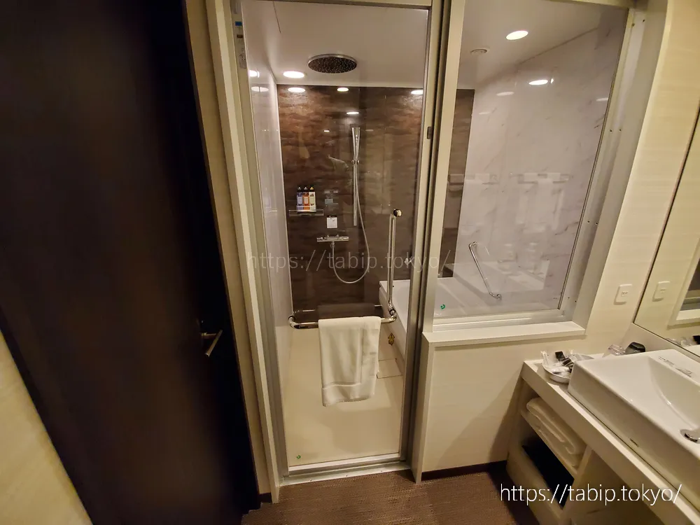 ダイワロイネットホテル広島駅前のモデレートダブルの浴室