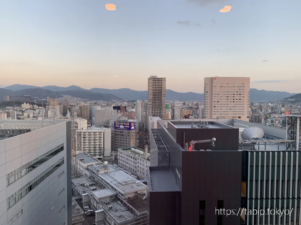 ダイワロイネットホテル広島駅前の東側風景