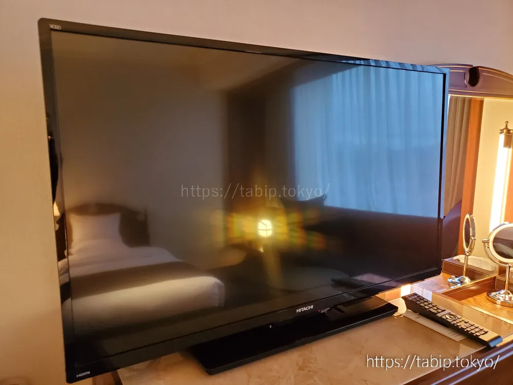 リーガロイヤルホテル広島エグゼクティブフロアのテレビ