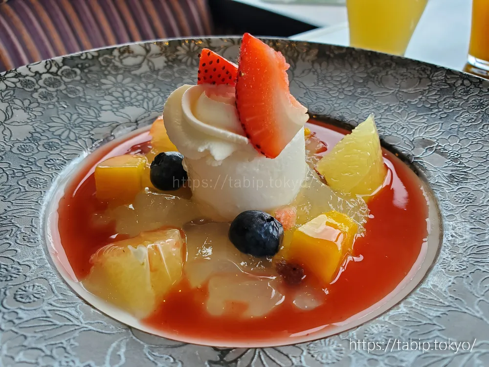 リーガロイヤルホテル広島エグゼクティブフロアの限定朝食のデザート