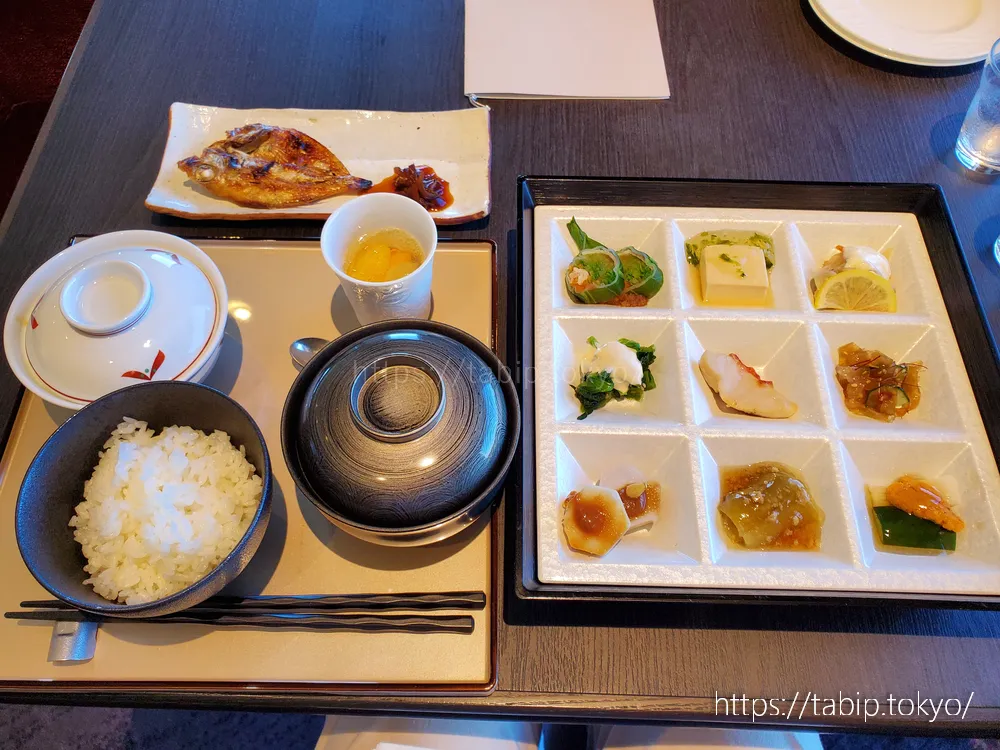 リーガロイヤルホテル広島エグゼクティブフロアの和朝食