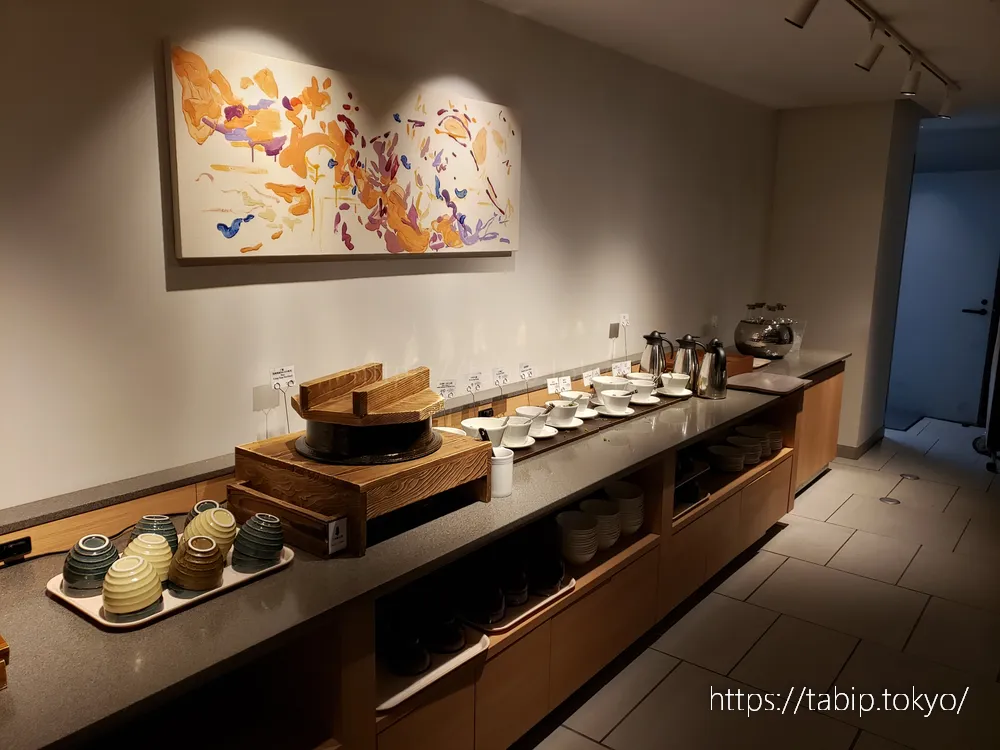 ホテルインターゲート京都四条新町のラウンジのお茶漬け
