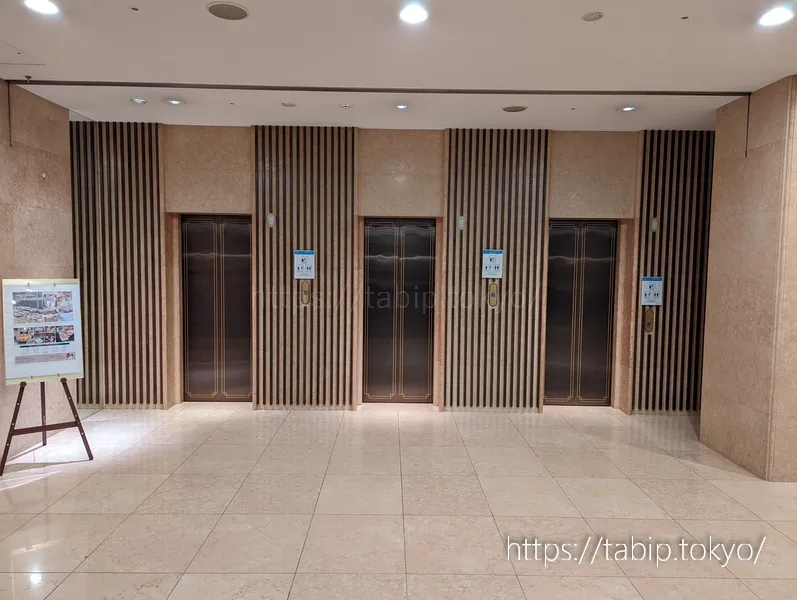 三井ガーデンホテル広島のエレベーターホール