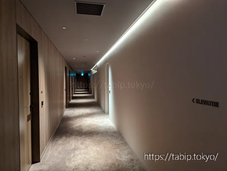 ロイヤルパークホテル　アイコニック京都の客室廊下