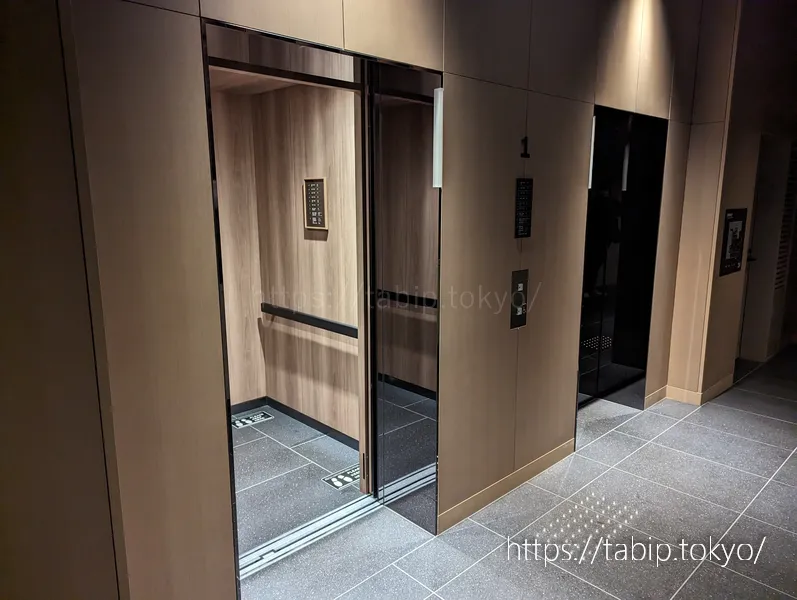 ロイヤルパークホテル　アイコニック京都のエレベーター