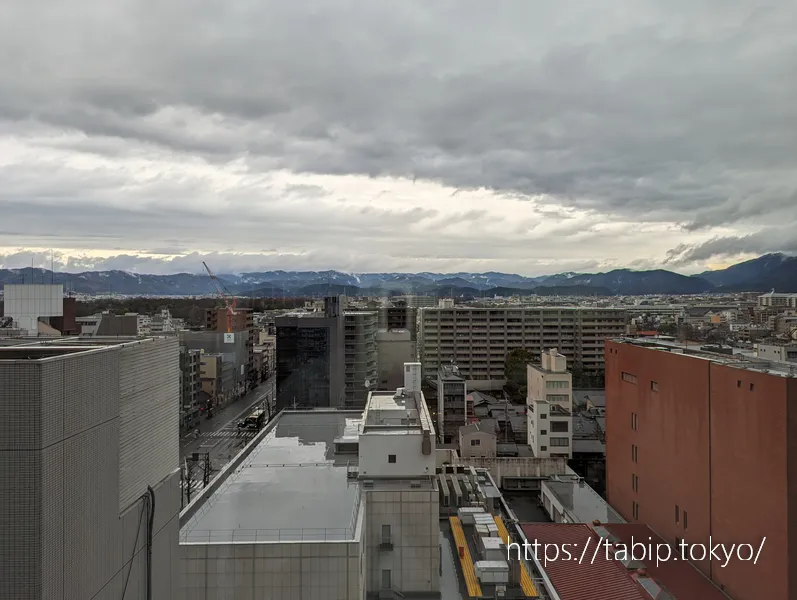 ホテルオークラ京都の北側眺望