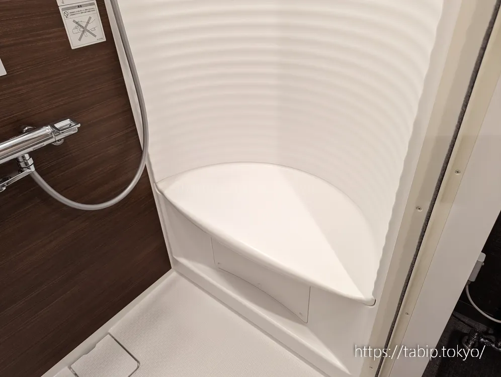 ドーミーイン広島ANNEXのシャワールームの設備
