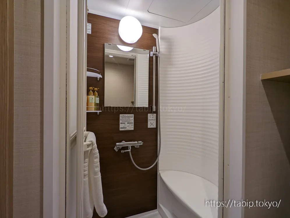 ドーミーイン広島ANNEXのシャワールーム
