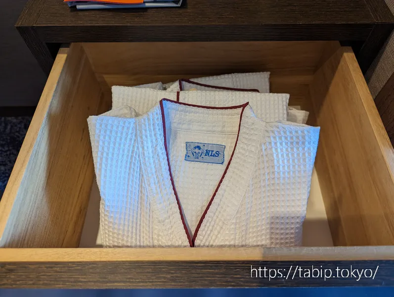 ANAクラウンプラザホテル広島スーペリアツインルームのパジャマ