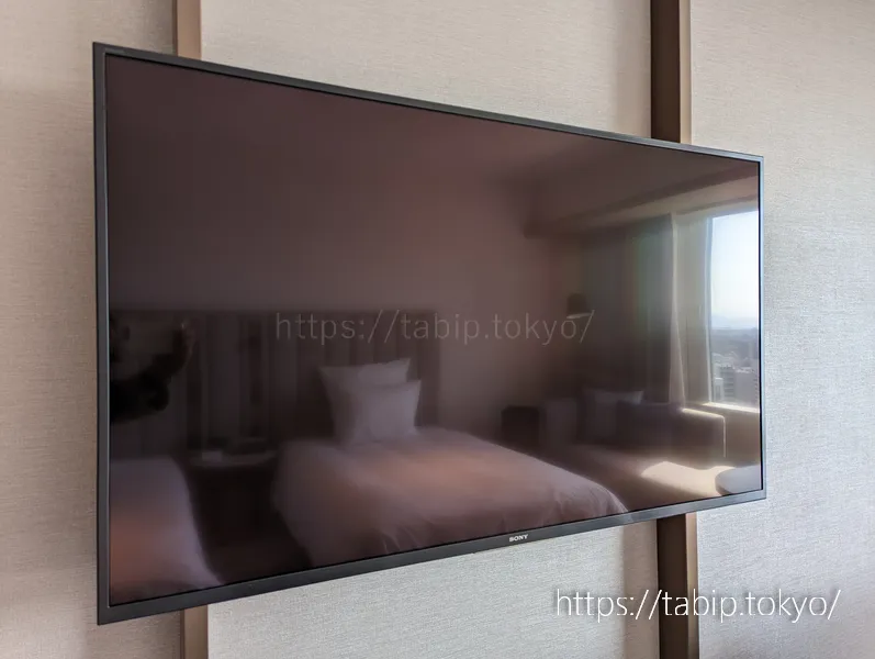 ANAクラウンプラザホテル広島スーペリアツインルームのスマートTV