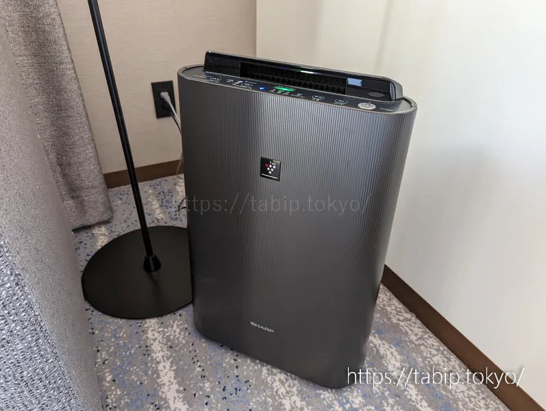 ANAクラウンプラザホテル広島スーペリアツインルームの空気清浄機