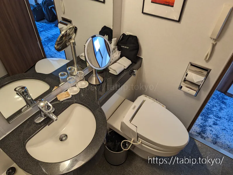 ANAクラウンプラザホテル広島スーペリアツインルームの洗面台