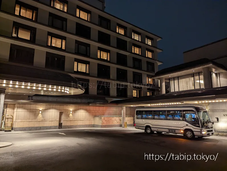 京都ブライトンホテルのシャトルバス乗り場