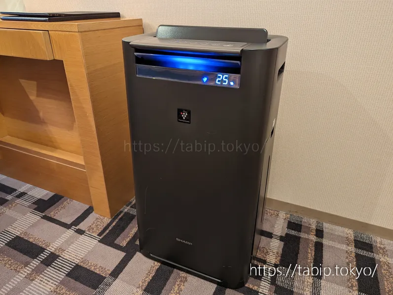 京都ブライトンホテルのエグゼクティブツインの空気清浄機