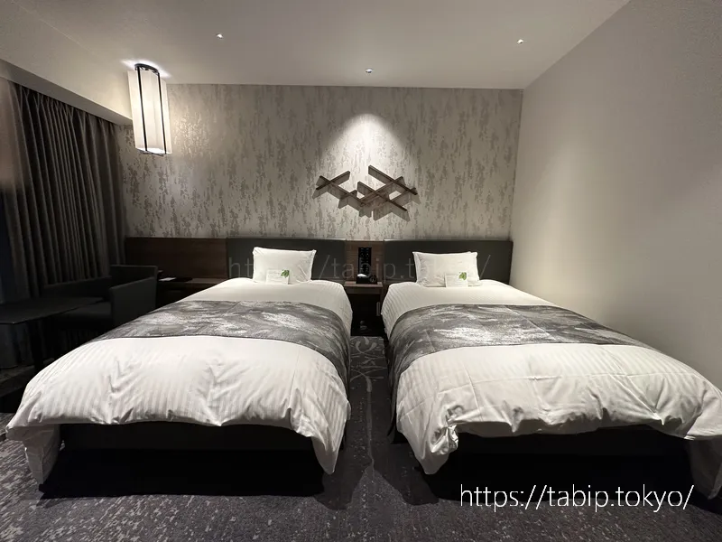 ホテルヴィスキオ京都のスーペリアルームのベッド