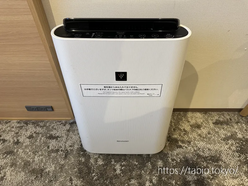 ロイヤルツインホテル京都八条口の空気清浄機