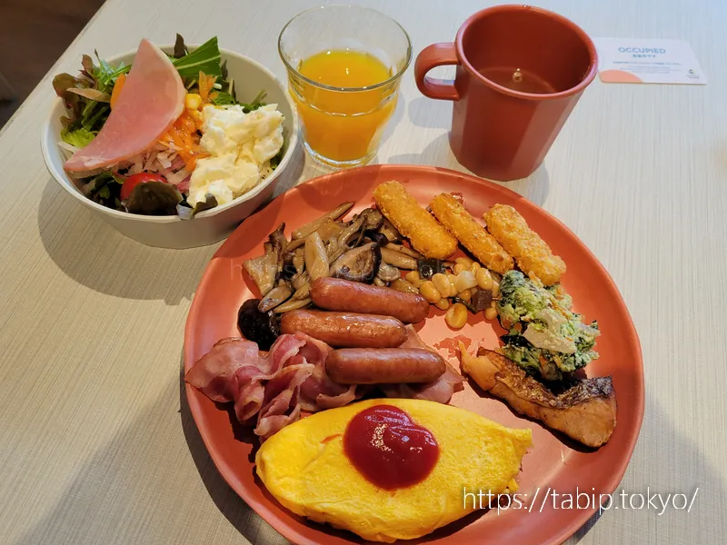 ハイアットプレイス京都の朝食盛り付け